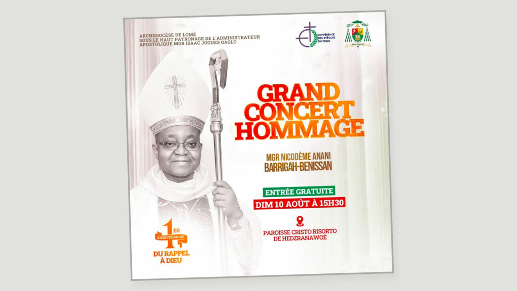 Togo : concert en l'honneur de Mgr Nicodème Barrigah-Bénissan