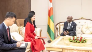 Togo : le président Savi de Tové accueille la nouvelle ambassadrice Wang Min