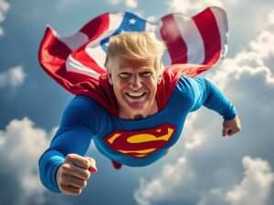 PHOTO : Donald Trump s’invite dans l’univers de Superman