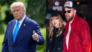 VIDEO : la réaction surprenante de Donald Trump face aux fiançailles de Taylor Swift