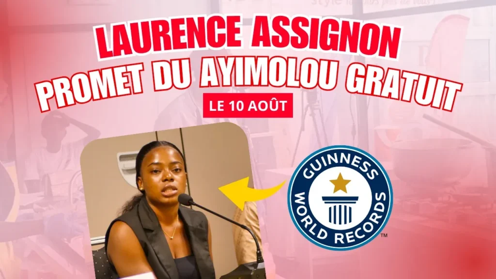 GUINNESS WORLD RECORDS: Laurence Assignon promet du Ayimolou gratuit - Revue du 05août 2025