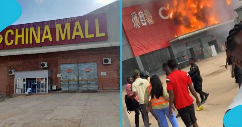 Ghana : un violent incendie réduit le China Mall en cendres