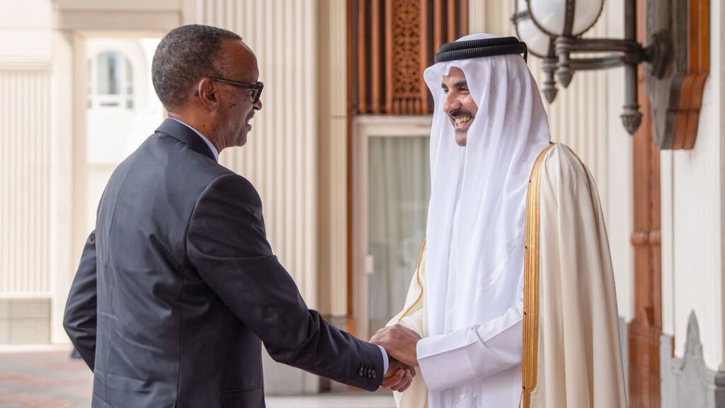 Rwanda : Paul Kagame reçoit l'émir du Qatar !