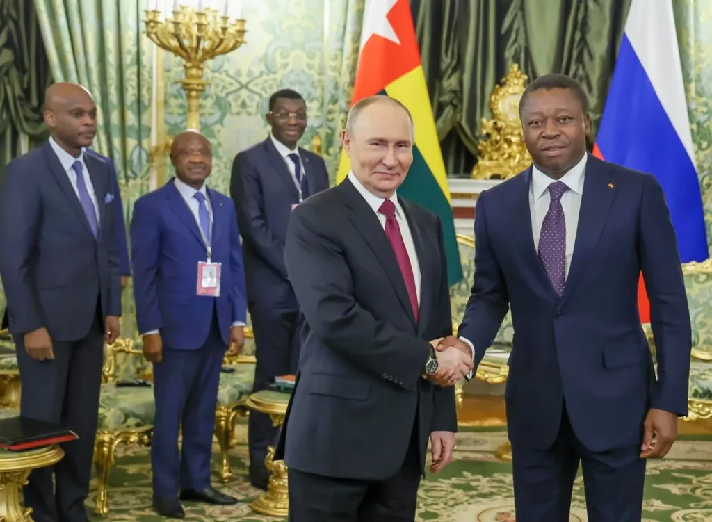 Faure Gnassingbé et Vladimir Poutine