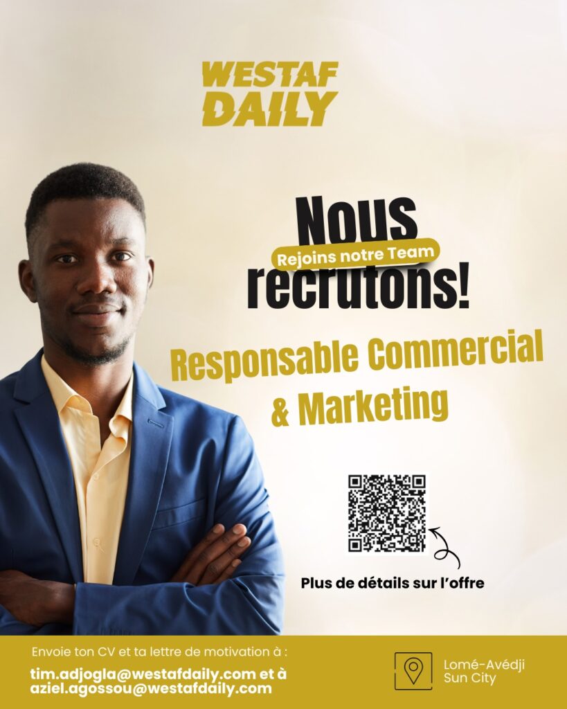 Togo : WESTAF DAILY recrute un responsable commercial & marketing
