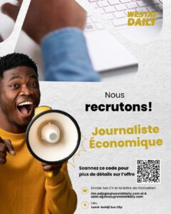 Togo : Westaf Daily recrute un journaliste économique