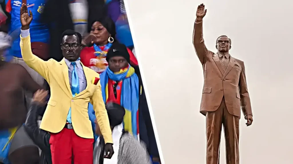 Michel Kuka Mboladinga la statue vivante de Lumumba