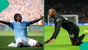 Antoine Semenyo égale le record d'Adebayor à Manchester City