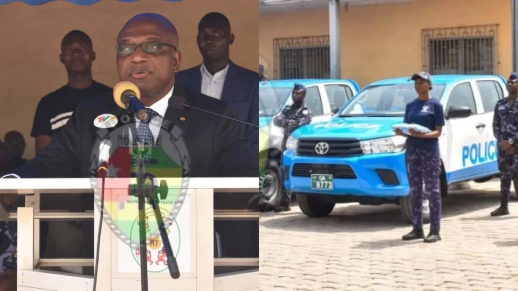 Togo : La Police Nationale se dote de 14 nouveaux pick-up