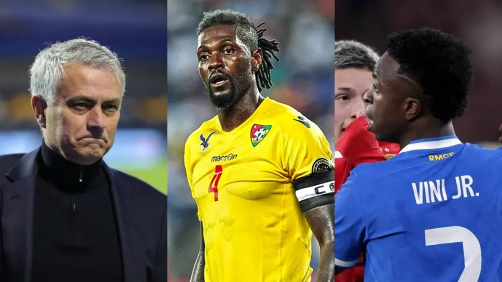 Racisme : Emmanuel Adebayor recadre Mourinho et défend Vinicius