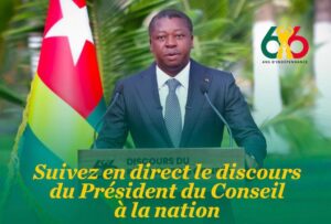 DIRECT : suivez le discours du Président du conseil Faure Gnassingbé à la Nation